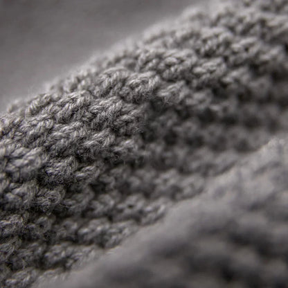 Kyoto | Men’s Textured Jacquard Knit Half-Zip Hoodie